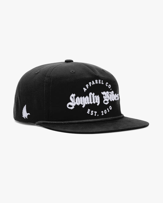 Loyalty Vibes Monarch Golfer Snapback Hat Black SS