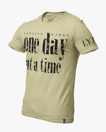 Loyalty Vibes One Day At A Time Tee Khaki / Black