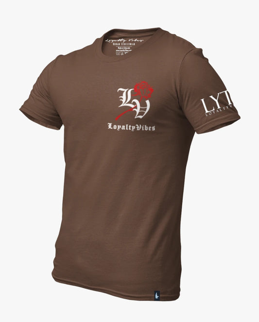 Loyalty Vibes Reverence T-Shirt Brown Loyalty Vibes