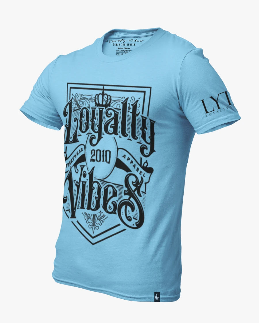 Loyalty Vibes Royalty Tee Baby Blue / Black