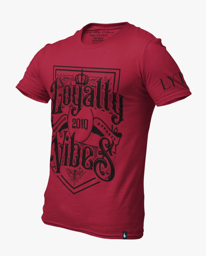 Loyalty Vibes Royalty Tee Burgundy / Black