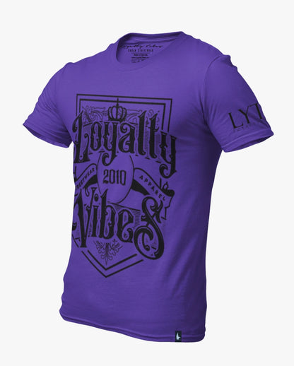 Loyalty Vibes Royalty Tee Purple / Black