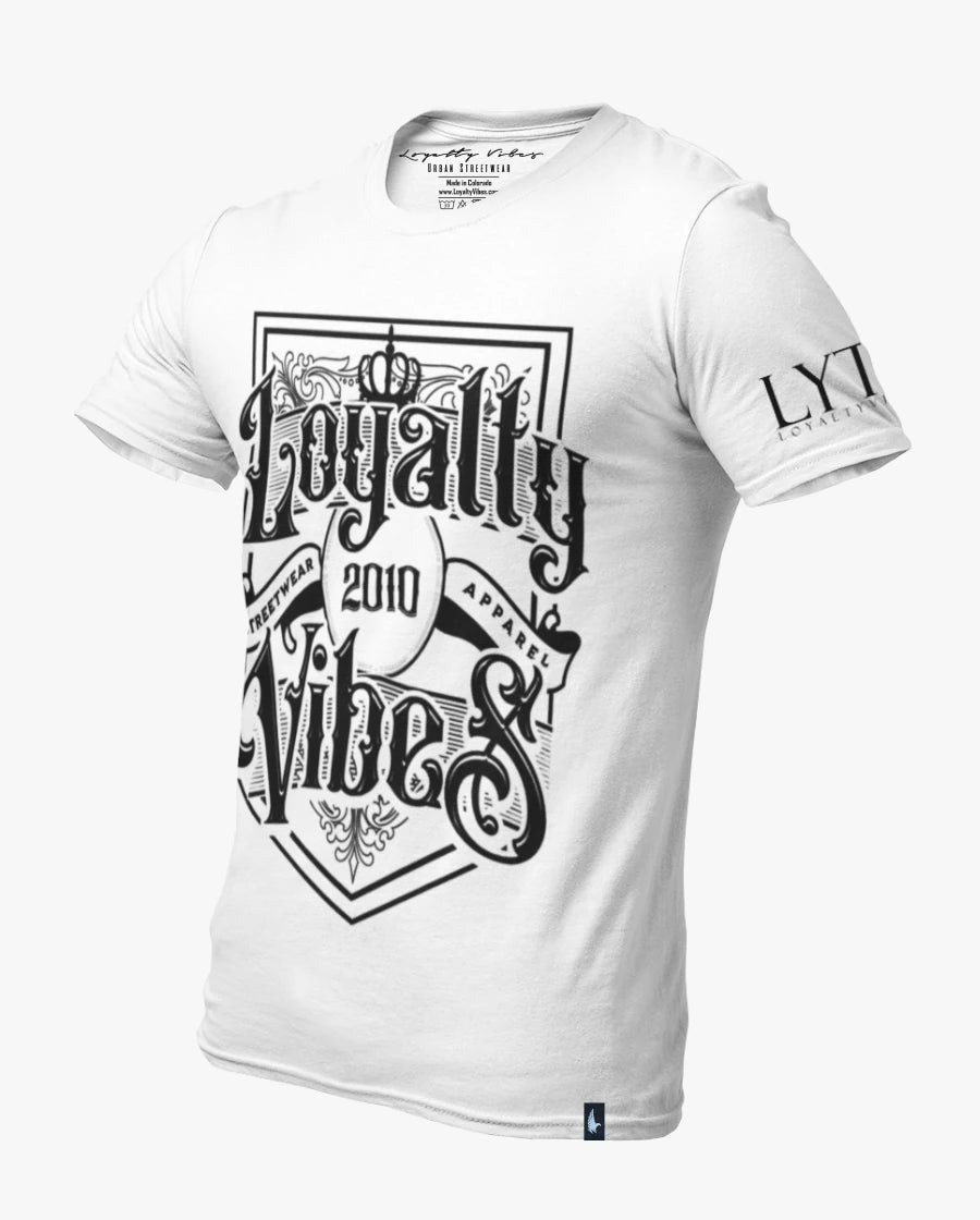 Loyalty Vibes Royalty Tee White