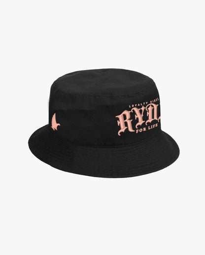 Loyalty Vibes Ryda For Life Bucket Hat Black / Light Pink