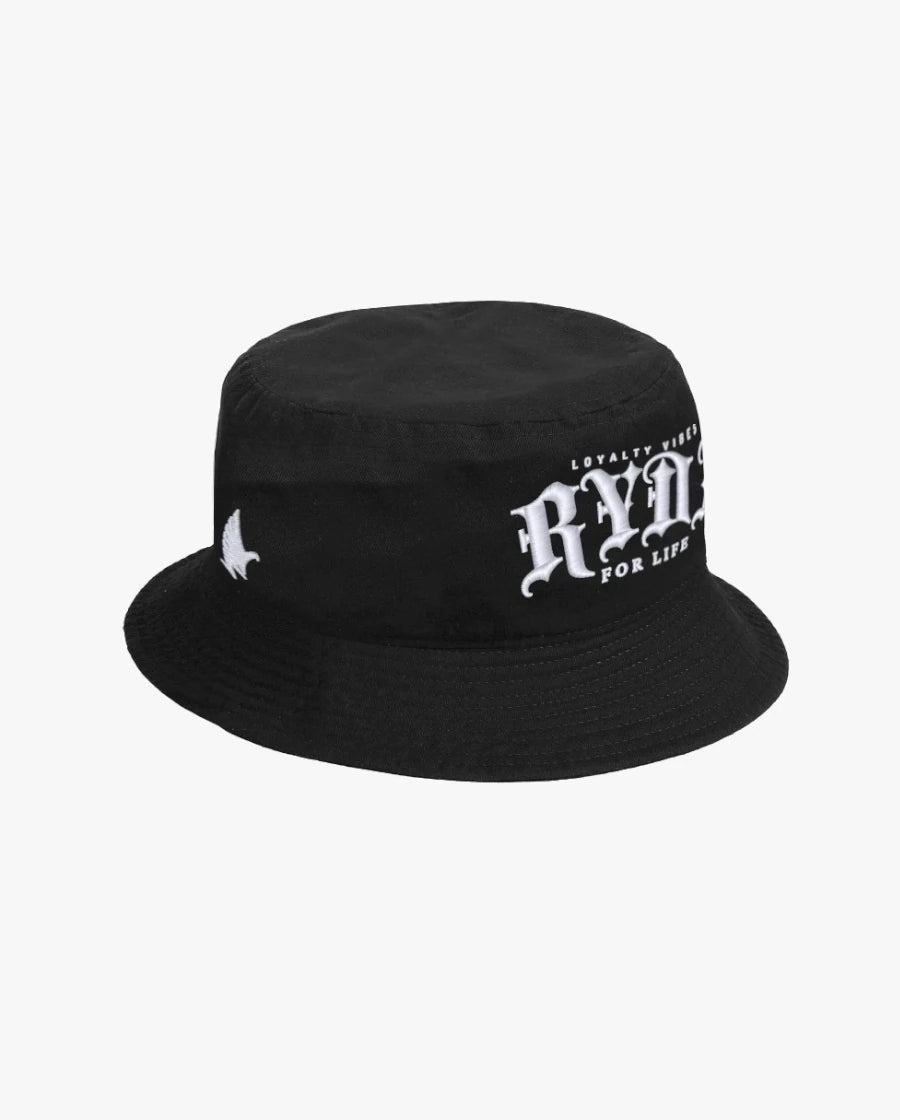 Loyalty Vibes Ryda For Life Bucket Hat Black