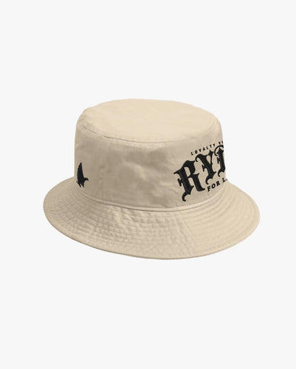 Loyalty Vibes Ryda For Life Bucket Hat Khaki / Black