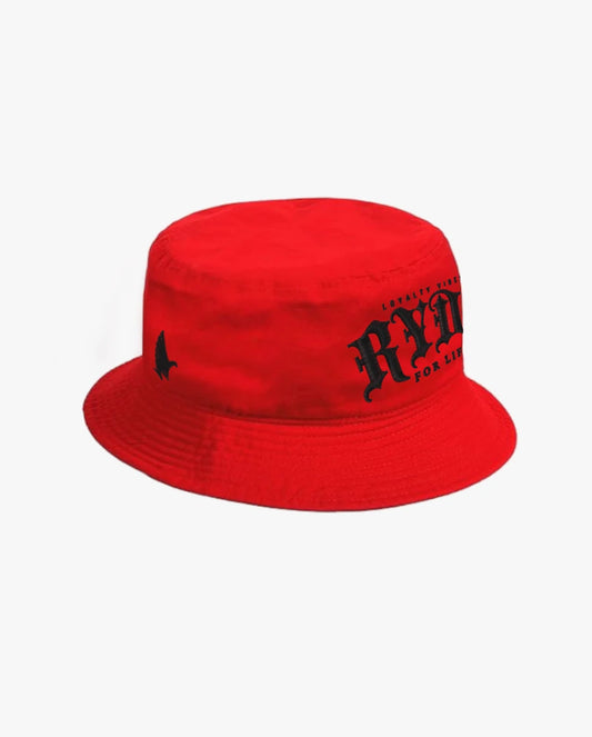 Loyalty Vibes Ryda For Life Bucket Hat Red / Black