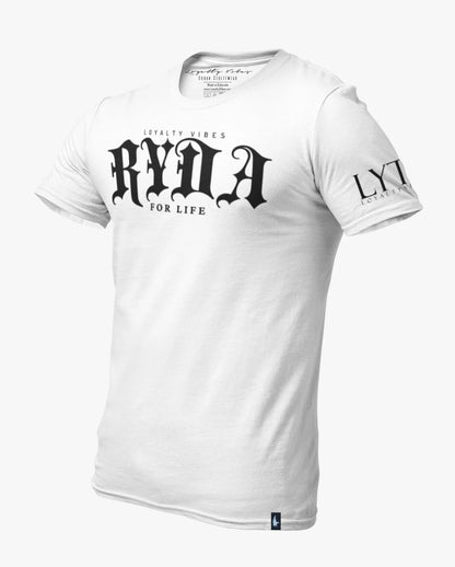 Loyalty Vibes Ryda For Life Tee White