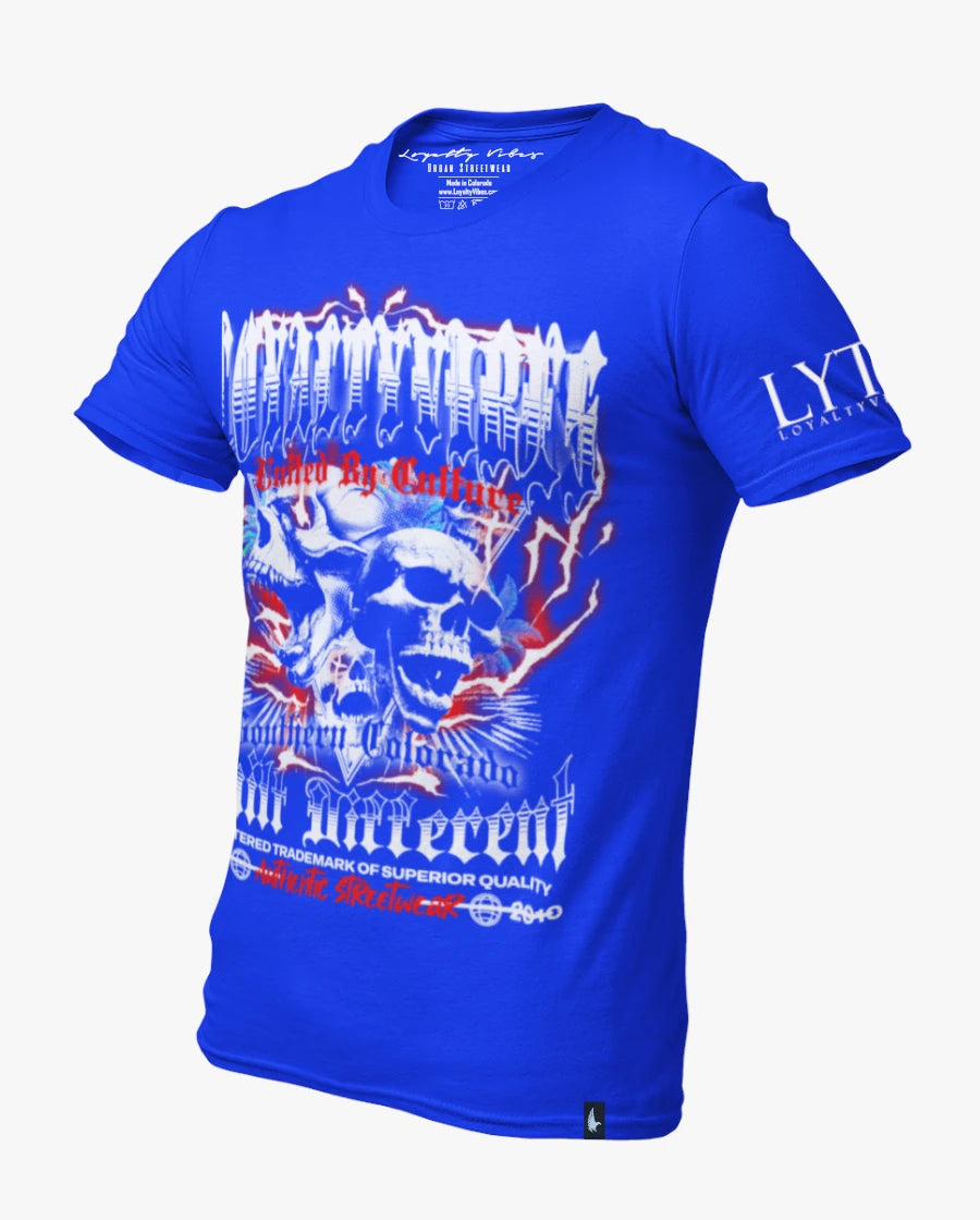 Loyalty Vibes SOCO Triple Sins Tee Blue