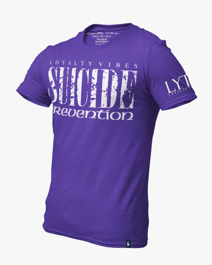 Loyalty Vibes Suicide Prevention T-Shirt Purple