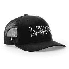 Varsity Logo Trucker Hat Black OS - Loyalty Vibes