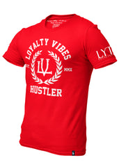 Hustler T-Shirt Red Men's - Loyalty Vibes