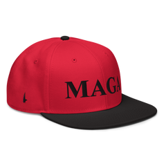 MAGA Snapback Hat Red/Black/Black OS - Loyalty Vibes