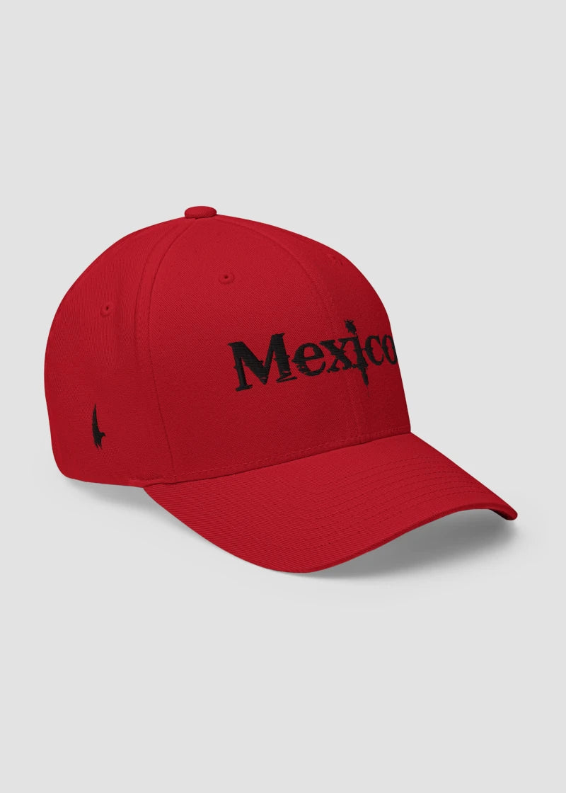 Mexico Fitted Hat Red/Black - Loyalty Vibes