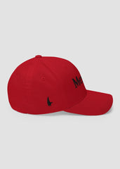 Mexico Fitted Hat Red/Black - Right - Loyalty Vibes