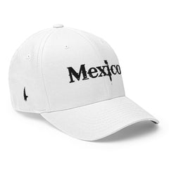 Mexico Fitted Hat White Black - Loyalty Vibes