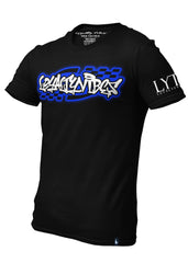Moto Tee Black Blue - Loyalty Vibes