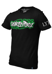 Moto Tee Black Green - Loyalty Vibes