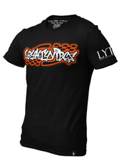 Moto Tee Black Orange - Loyalty Vibes