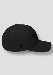 Oilfield Strong Fitted Hat - Blackout - Side - Loyalty Vibes