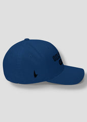 Oilfield Strong Fitted Hat - Blue/Black - Side - Loyalty Vibes