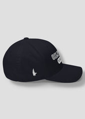 Oilfield Strong Fitted Hat - Midnight Navy Blue - Side - Loyalty Vibes