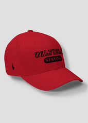 Oilfield Strong Fitted Hat - Red/Black - Loyalty Vibes
