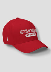 Oilfield Strong Fitted Hat - Red  - Loyalty Vibes