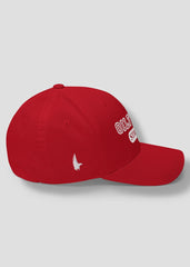 Oilfield Strong Fitted Hat - Red - Side - Loyalty Vibes