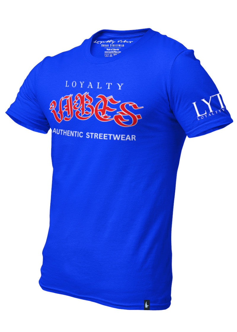 Loyalty Vibes Ripper Streetwear T-Shirt Blue Loyalty Vibes