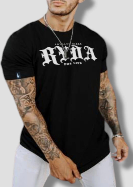 Ryda For Life T-Shirt Black - Loyalty Vibes