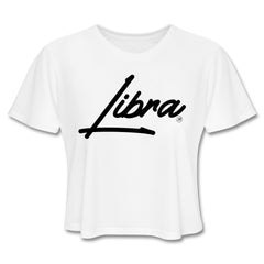 Sassy Libra Women's Crop Tee White - Loyalty Vibes