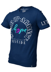 Loyalty Vibes Speak Up Against Suicide T-Shirt - Navy Blue - Loyalty Vibes