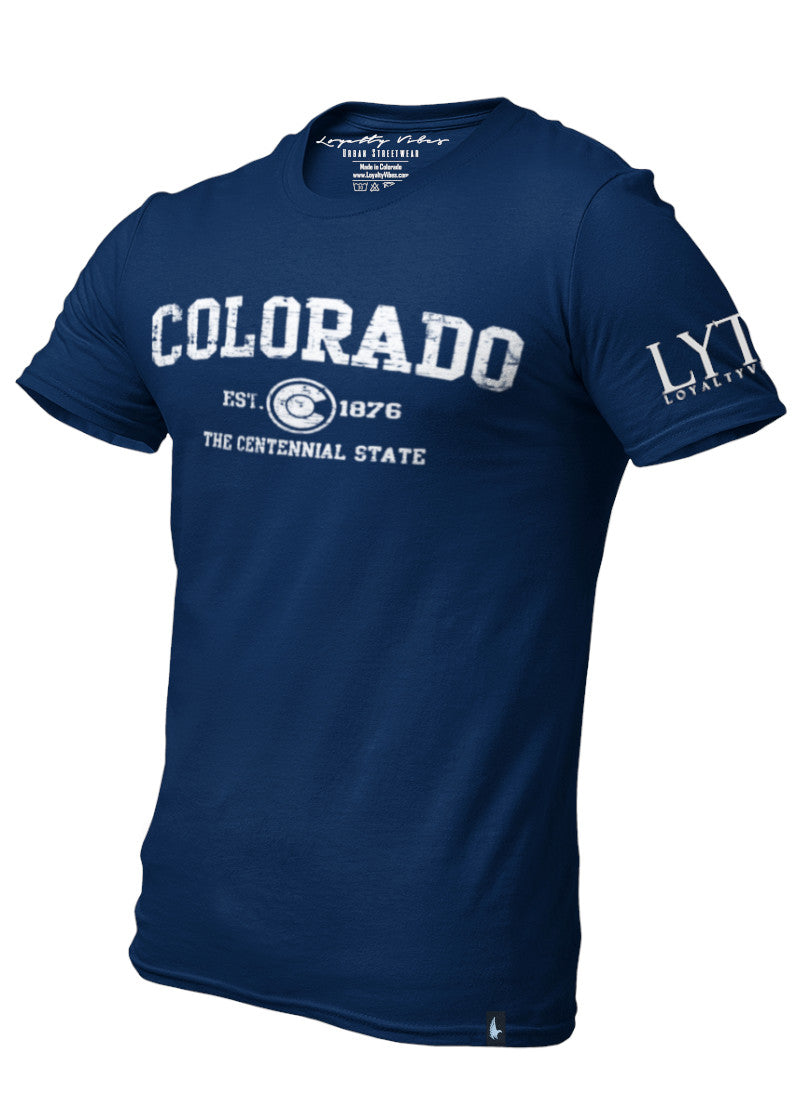 Loyalty Vibes Sportswear Colorado T-Shirt - Navy - Loyalty Vibes