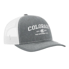 Loyalty Vibes Sportswear Colorado Trucker Hat Heather Grey/White OS - Loyalty Vibes