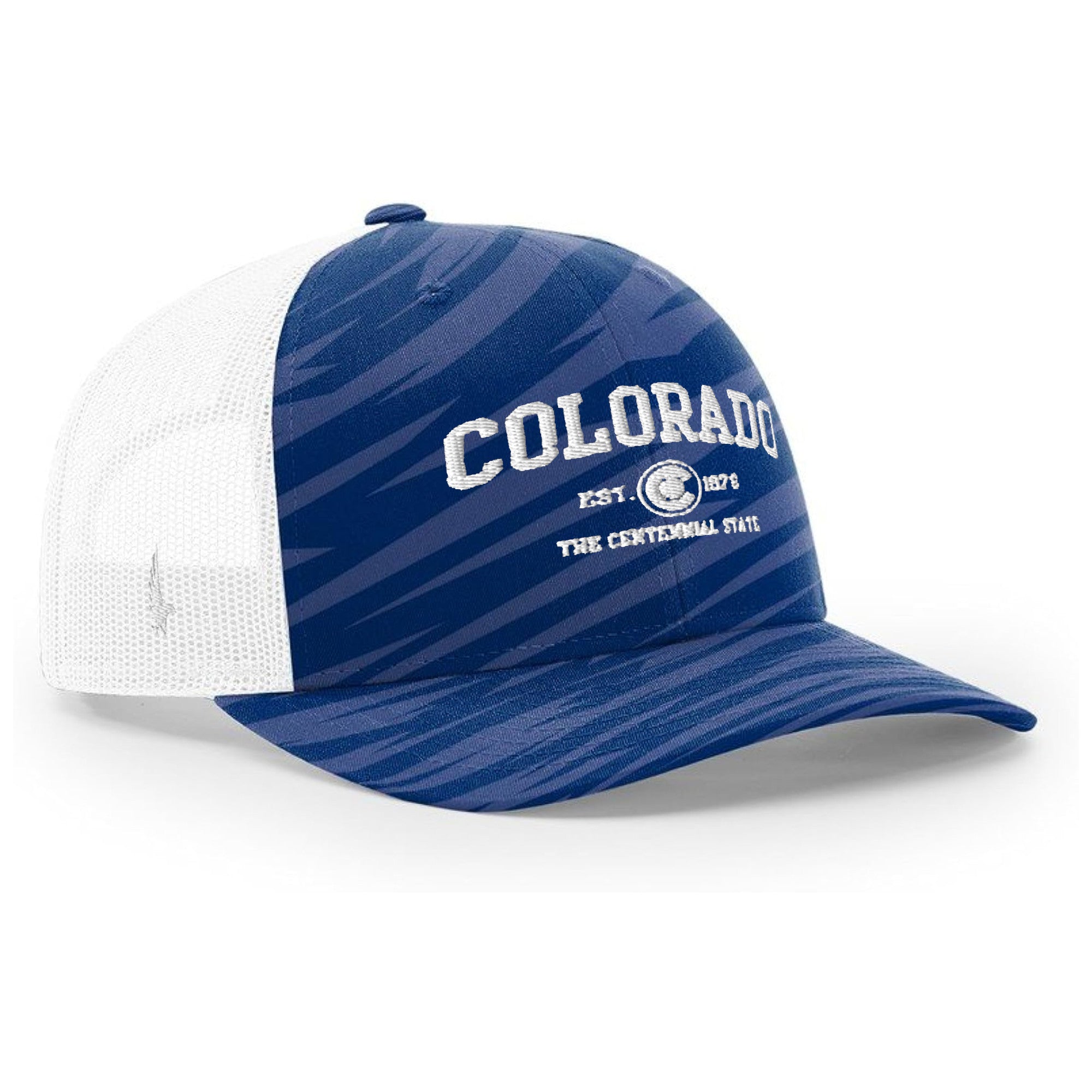 Loyalty Vibes Sportswear Colorado Trucker Hat Razer Blue/White OS - Loyalty Vibes