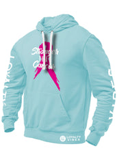 Stronger Than Cancer Graphic Hoodie Baby Blue - Loyalty Vibes