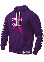 Stronger Than Cancer Graphic Hoodie Purple - Loyalty Vibes