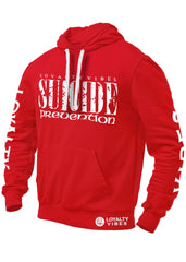 Suicide Prevention Hoodie Red - Loyalty Vibes