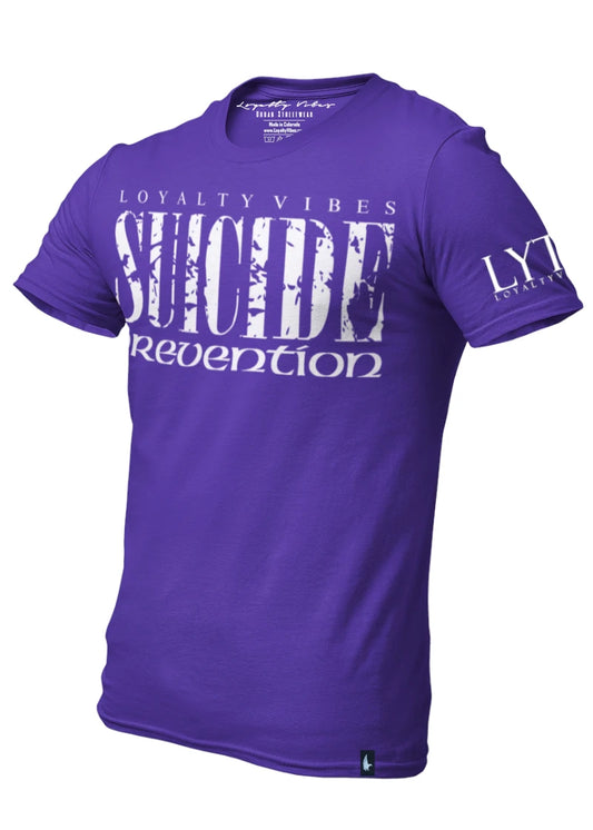 Suicide Prevention T-Shirt Purple - Loyalty Vibes