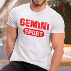 Gemini Sport T-Shirt white - Loyalty Vibes
