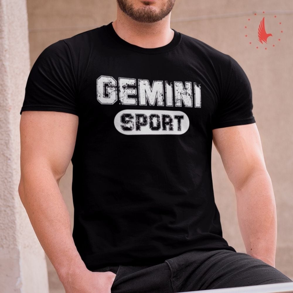 Classic Gemini Sport T-Shirt black - Loyalty Vibes