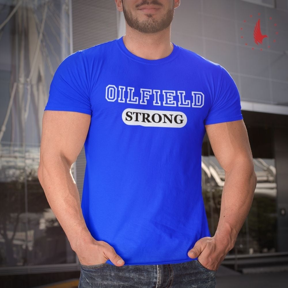 Classic Oilfield Strong T-Shirt - royal blue - Loyalty Vibes