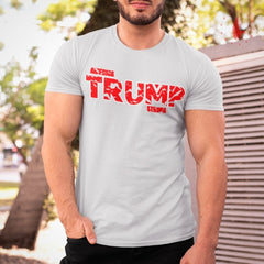 America Trump Strong T-Shirt Heather Gray Men's - Loyalty Vibes