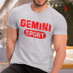 Gemini Sport T-Shirt light heather gray - Loyalty Vibes