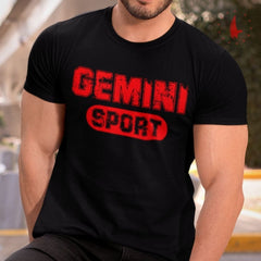 Gemini Sport T-Shirt black - Loyalty Vibes