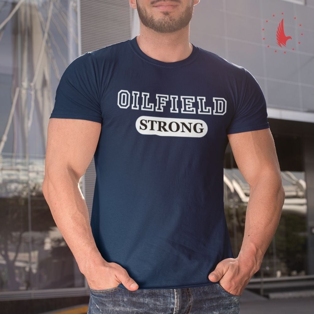 Classic Oilfield Strong T-Shirt - navy - Loyalty Vibes
