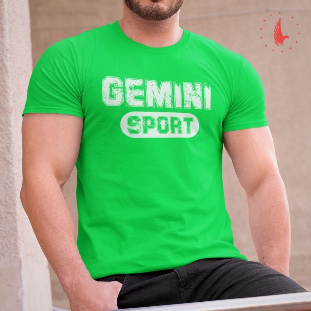 Classic Gemini Sport T-Shirt bright green - Loyalty Vibes