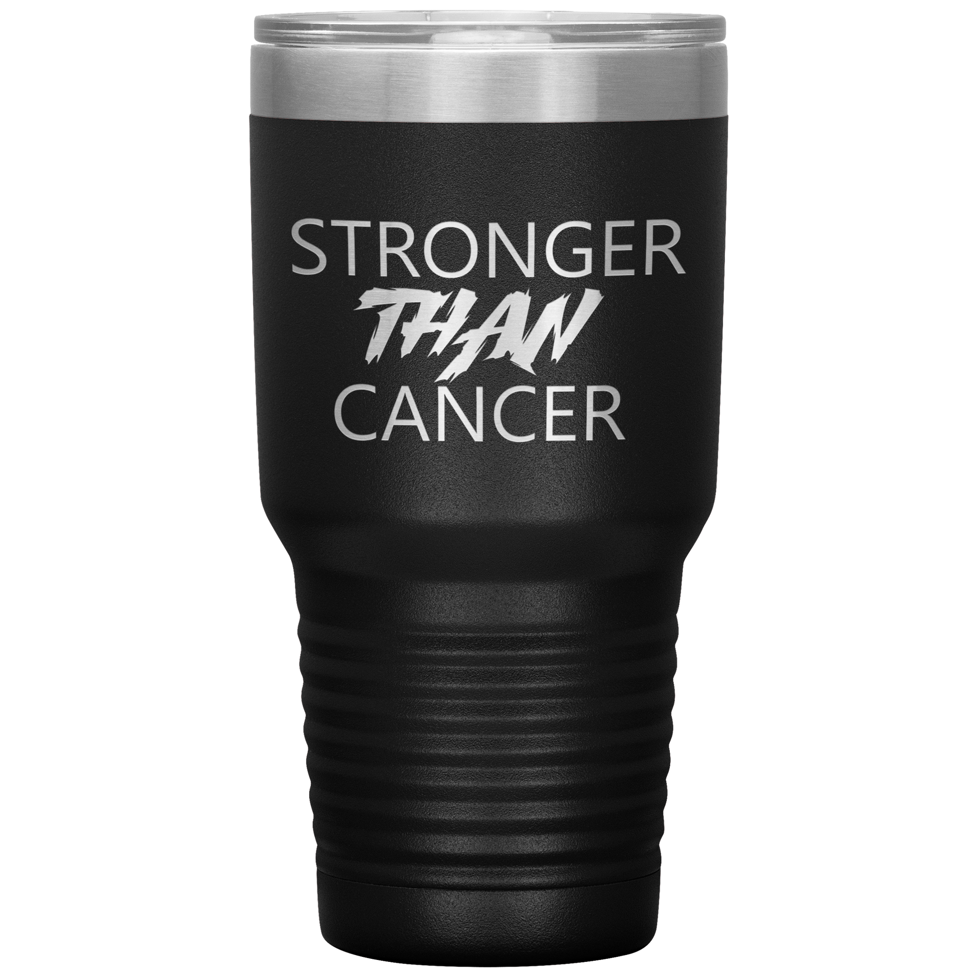 Stronger Than Cancer Ninja Tumbler Black