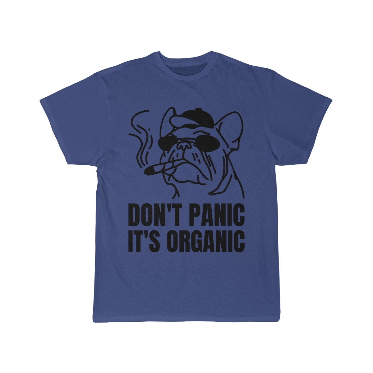 Don't Panic It's Organic Cannabis T-Shirt Royal - Loyalty Vibes